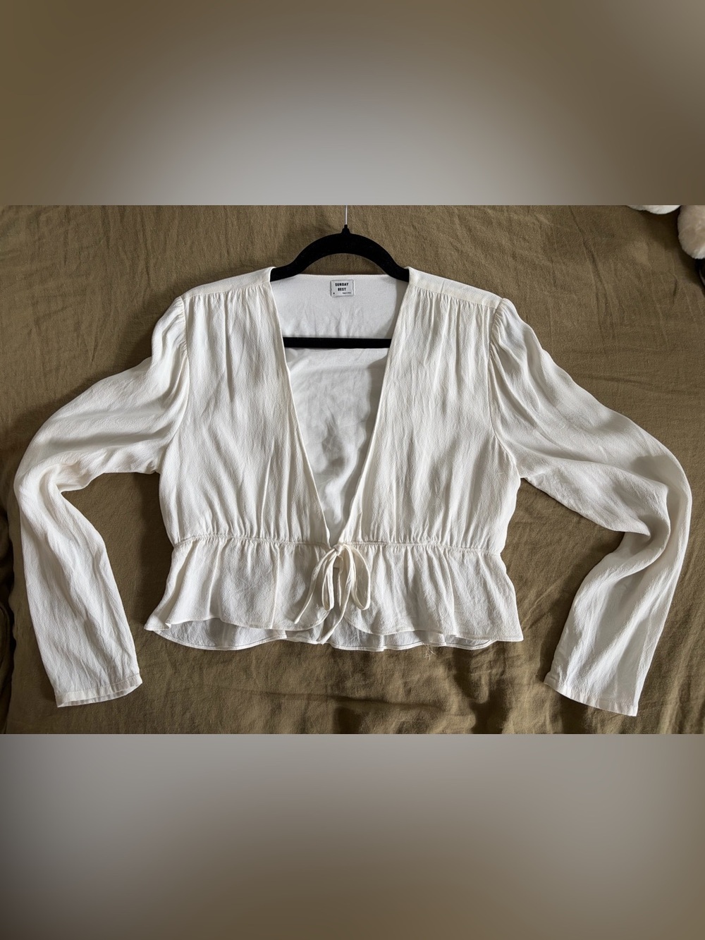 Sunday Best Ruffle Blouse going out top for bridal bride bachelorette date